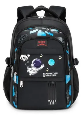 Immagine prodotto di Zaino per bambini, zaino da scuola per ragazzi, impermeabile, leggero, grande capacità, ergonomico, nero