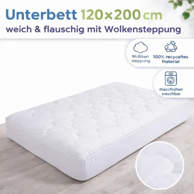 Produktbild von POLYSOFT Unterbett 120x200 cm – weich & kuschelig mit Wolkensteppung