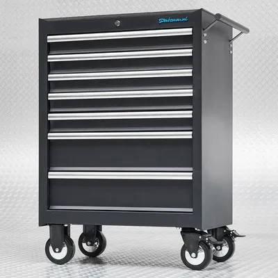 Produktbild von Werkzeugwagen mit 7 Schubladen - Schwarz