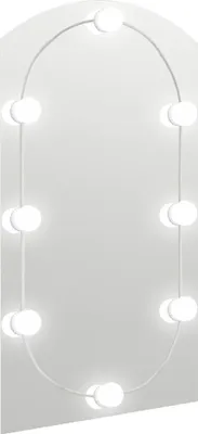 Obrázok produktu pre vidaXL Zrkadlo s LED svetlami 90x45 cm Sklenené zakrivené