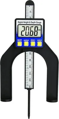 Produktbild von 80-mm-Digital-Tiefenmesser, Höhenmesser, LCD-Messlineal für Tischkreissägen, Dickenmesser