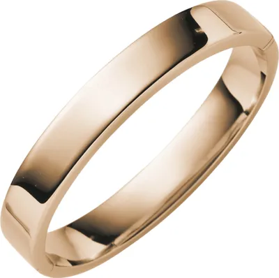Produktbild von Armreif Armband Armschmuck aus 585 Gold Rotgold, 10mm breit flach oval glänzend