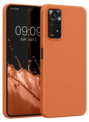 Produktbild von kwmobile Handyhülle für Xiaomi Redmi Note 11 Pro / Redmi Note 12 Pro 4G Hülle - Case Silikon - Kabelloses Laden - Schutzhülle Cover in Warme Aprikose