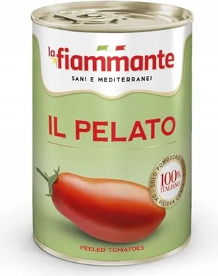 A can of peeled tomatoes.