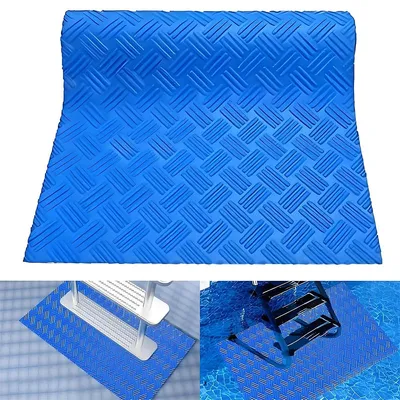 Produktbild von Mehrzweck PVC Antirutschmatte 90×23 cm, für Poolleiter, Bad, Dusche & Balkon, wasserfest, zuschneidbar, schnell trocknend, langlebig & pflegeleicht