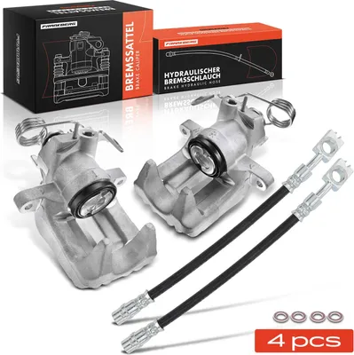Productafbeelding van Frankberg 2x Remklauw+2x Remleiding Achter voor Audi A4 8D B5 Avant