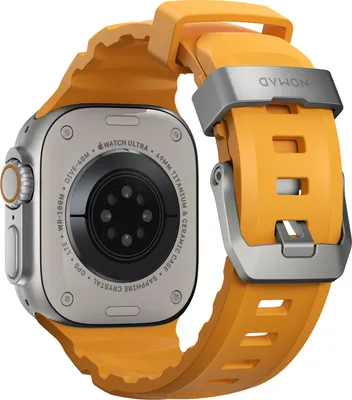 Produktbild von Nomad Rocky Point Band, Band, Smartwatch, Natürlich/Natur, Apple, Ultra / 46mm, Leder, Titan