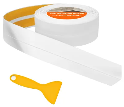 Productafbeelding van Zachte plint, 19 x 19 mm, 5 meter, zelfklevend, geschikt voor keuken en badkamer