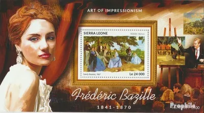 Produktbild von Briefmarken Sierra Leone 2015 Mi Block 821 (kompl. Ausg.) postfrisch Frédéric Bazille