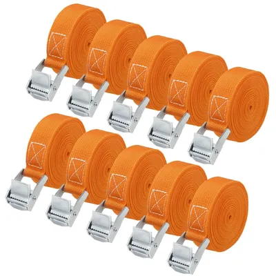 Productafbeelding van 10 Stuks Spanngurten 4m x 25mm Oranje