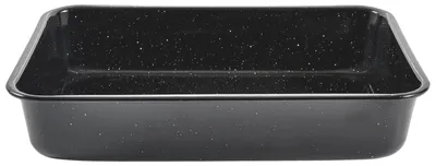 Produktbild von Robuster Metall Bräter in Schwarz für gleichmäßige und effiziente Wärmeverteilung