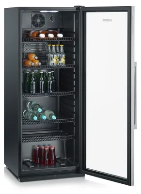 Zdjęcie produktu dla Severin FKS 8841, Chłodziarka do napojów, Wolnostojący, Czarny, Stal nierdzewna, Metal, Prawy, Szkło
