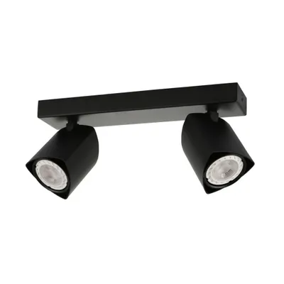 Zdjęcie produktu dla Reflektor sufitowy ruchomy Merusa czarny 2xGU10x35W metal wym:10x28x7cm IP20 Italux