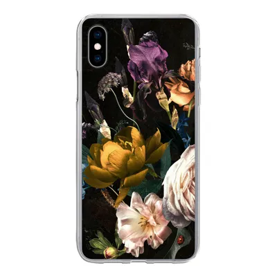 Produktbild von MuchoWow® Handyhülle Schutzhülle Hülle für iPhone Xs Blumen - Blumenstrauß - Muster Silikon Softcase Handy Hülle - Handytasche