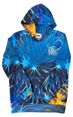 Immagine prodotto di Londra - Felpa con cappuccio unisex da uomo/donna GT24659 (146-152) (blu/giallo)