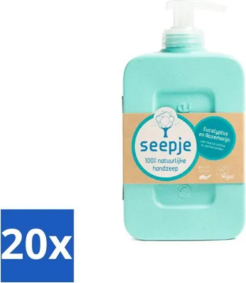 Productafbeelding van Zeep - Handzeep - Eucalyptus met rozemarijn - 300 ml - Antiseptische geur - Voordeelverpakking - 20 stuks