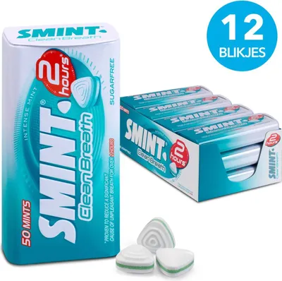 Produktbild von Smint Minze sauberer Atem, intensive Minze 12 x 35 Gramm Lakritz