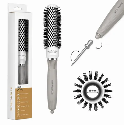 Immagine prodotto di Spazzola termica in Vetroceramica per styling con ionizzazione 19 mm NANO techno, Immagine generata dall'IA