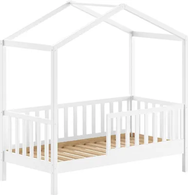 Produktbild von Juniorbett Karie 148x76x151 Kinderbett Massivholz Weiß