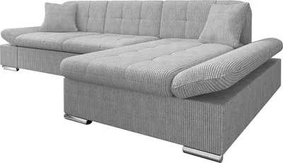 Produktbild von MIRJAN24 Ecksofa Malwi Cord mit Bettkasten und Schlaffunktion, Elegante Couch, Polsterecke (Farbe: Poso 110, Seite: Rechts)