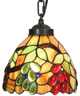 Glas-in-lood Plafondlamp Tiffany-Stil, 15 cm, Handgefertigt, E27