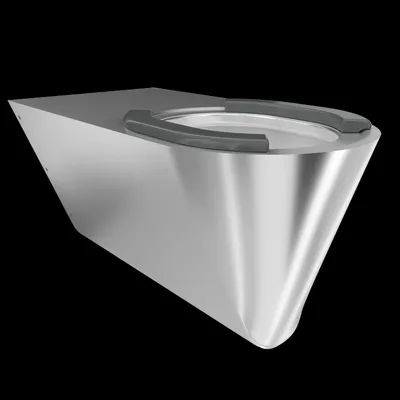 Produktbild von KWC AR T-WC, CAMPUS, Edelstahl, wandhängend,  360x363x700 mm, barrierefrei, Sitzbacken