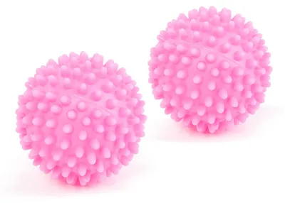 Imagen del producto de Bolas para secadora de ropa - 6 cm - color rosa - 2 unidades por paquete