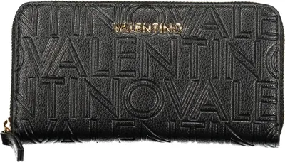 Immagine prodotto di Elegante portafoglio da donna nero con cerniera e dettagli a contrasto