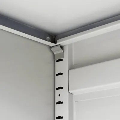 Image de vidaXL Armoire à dossiers 90×40×140 cm Acier gris