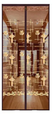 Produktbild von INF Magnetischer Türvorhang mit Stickerei, 85 cm x 200 cm