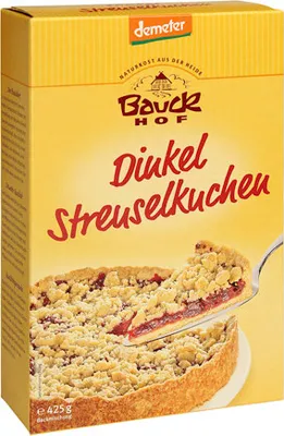 Produktbild von Bauckhof Dinkel-Streuselkuchen Backmischung demeter 425g