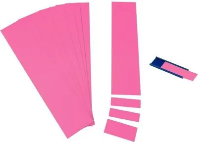 Produktbild von Einsteckkarten für 34mm Einsteckschiene 60x32mm magenta VE=90 Stück
