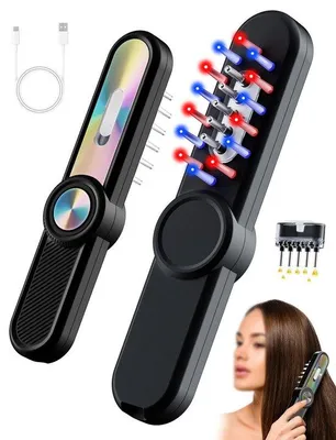 Obrázok produktu pre Elektrický masážny prístroj na hlavu s rôznymi masážnymi hlavicami a vodotesnosťou