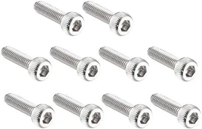 Zdjęcie produktu dla Zestaw 100 śrub M2,5 x 10 mm z łbem sześciokątnym
