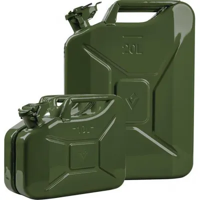 Produktbild von Kanystr na pohonné hmoty 5l olivově zelený RAL 6003 ocel L230xŠ120xV310mm VALPRO