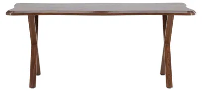Productafbeelding van Fiona eetkamertafel 90x180cm walnootdecor.