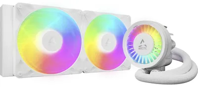 Zdjęcie produktu dla ARCTIC Liquid Freezer III Pro 280 A-RGB (White), Chłodnica cieczy all-in-one, 12 cm, 186 m³/h, Biały