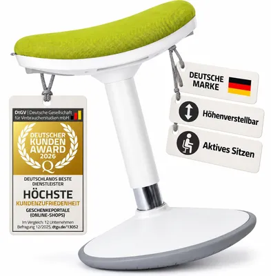 Produktbild von Gepolsterte Stehhilfe; Wackelhocker mit Schwingeffekt; Farbe: Grün; Größe: S
