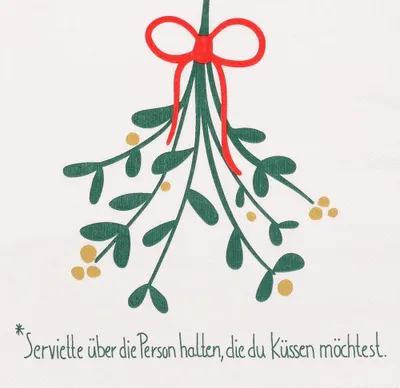 Produktbild von Räder Serviette 33x33cm Mistelzweig Anleitung