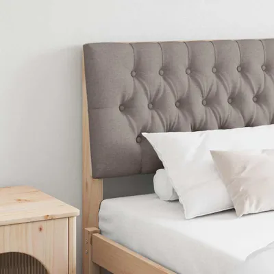 Produktbild von "Schlussverkauf" Gepolstertes Kopfteil 1 pc - Einfach zu reinigen - Taupe 200 cm Massives Kiefernholz C10951