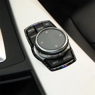 Produktbild von Drei Farben Carbon Fiber Car Multimedia Rahmen Dekorativer Aufkleber für BMW X3 / X4 / X5 / X6 / F07 / F10 / F15 / F16 / F20 / F25 / F26 / F30 / F34