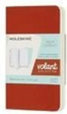 Image de Moleskine Volant, Lot de 2, Couverture souple, XS (6.5x10), Ligné, Rouge corail, Bleu aigue-marine