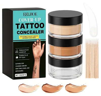 Obrázek produktu pro Sada make-upu pro zakrytí tetování, obsahuje 2 odstíny