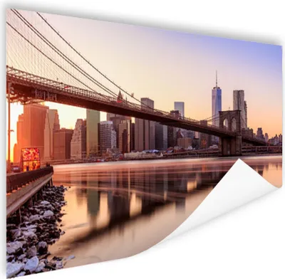 Produktbild von MuchoWow® Poster New York - Brooklyn - Brücke 60x40 cm - Schlafzimmerdekoration