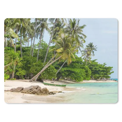 Produktbild von MuchoWow® Mauspad Mousepad Palmen - Strand - Sommer - Tropisch 40x30 cm - Mousepads - Maus Mat - Pad - Mausunterlage - Anti Rutsch