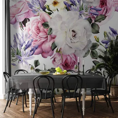 Produktbild von Vlies Fototapete - Sentimental Garden (Colourful) 250x175 cm Blumen b-B-0379-a-c