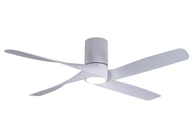 Produktbild von Energiespar Deckenventilator mit Fernbedienung Riviera Weiß 132 cm