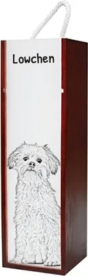 Immagine prodotto di Art-Dog Confezione regalo per bottiglia di vino – Lowchen – con confezione regalo