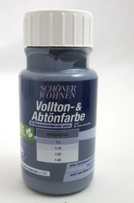 Produktbild von Voll- und Abtönfarbe Indigograu 125 ml
