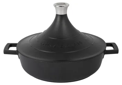 Aluminium-Tajine 4 l, antihaftbeschichtet, 28 cm, schwarz